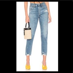 AGOLDE Jamie High Rise Classic in Grade